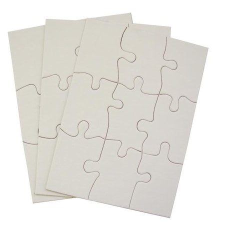 Inovart Inovart 2715 4 x 5.5 in. Puzzle-It Blank Puzzles - 9 Piece - 24 Per Pack 2715
